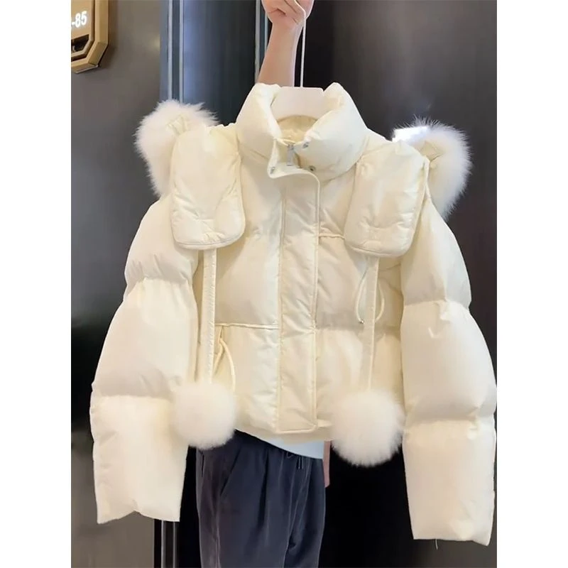 【公主请下单】今年流行冬季小香风韩系羽绒棉服小个子加厚羽绒服