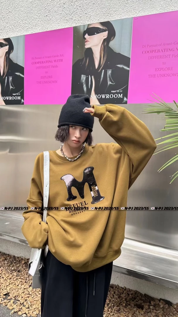 大码个性款卫衣可穿240斤