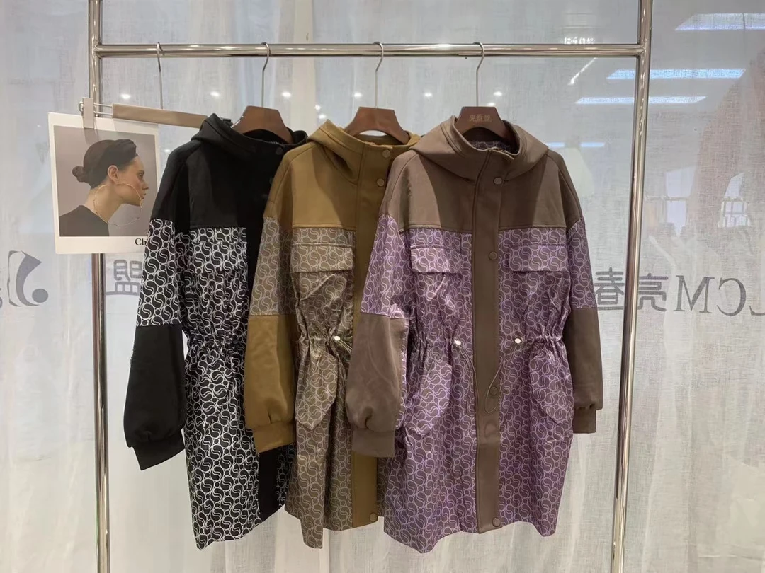 大码中长款风衣外套春装新品