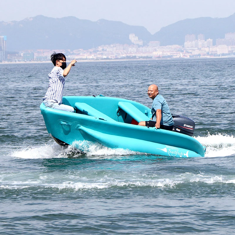 百年阳光旗鱼SV双层充气钓鱼船海钓救援娱乐充气船钓鱼游艇