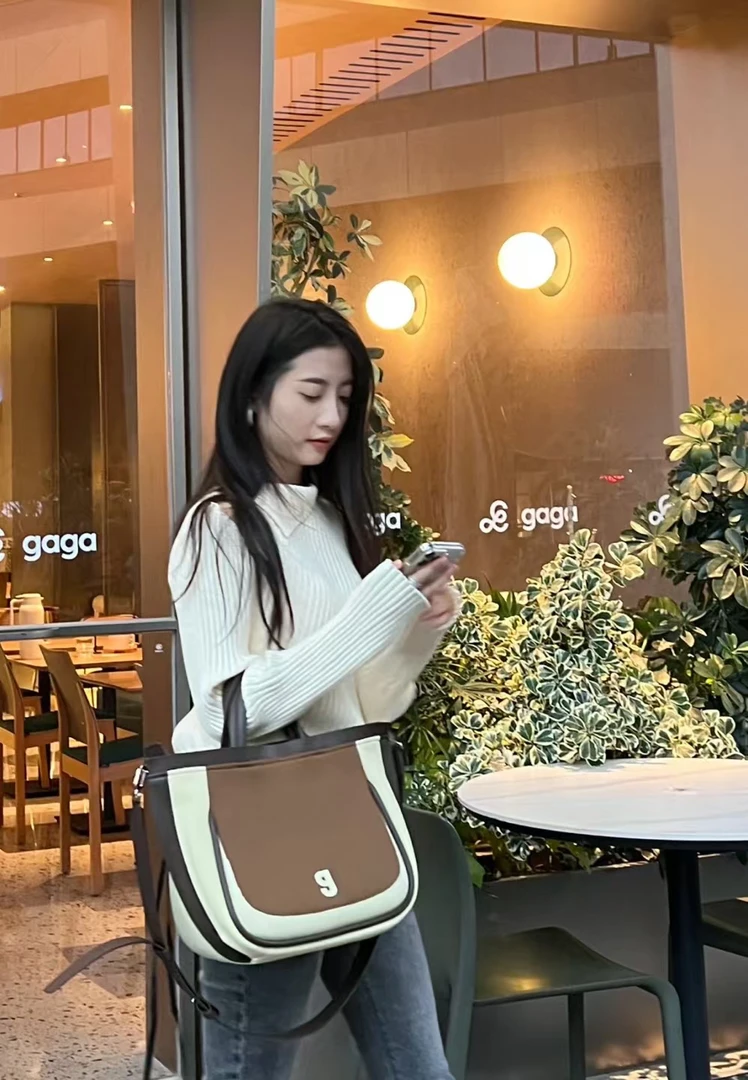 设计师品牌 古良吉吉拼色包