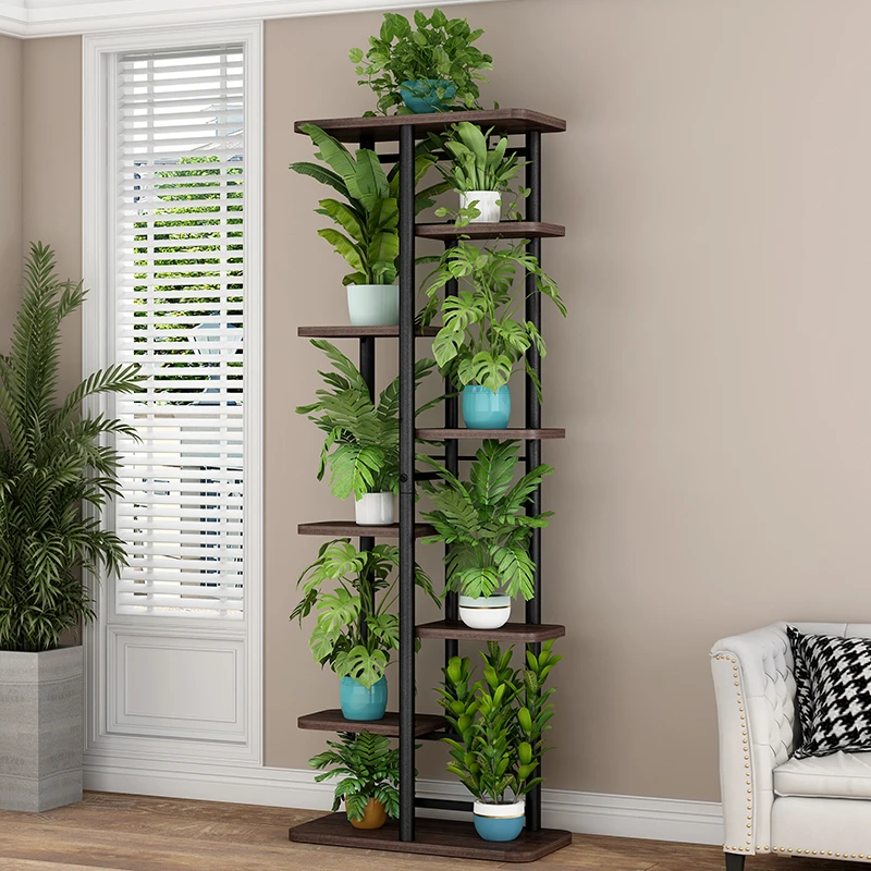花架子置物架客厅落地多层简易室内多肉花盆架阳台绿萝吊兰花几架