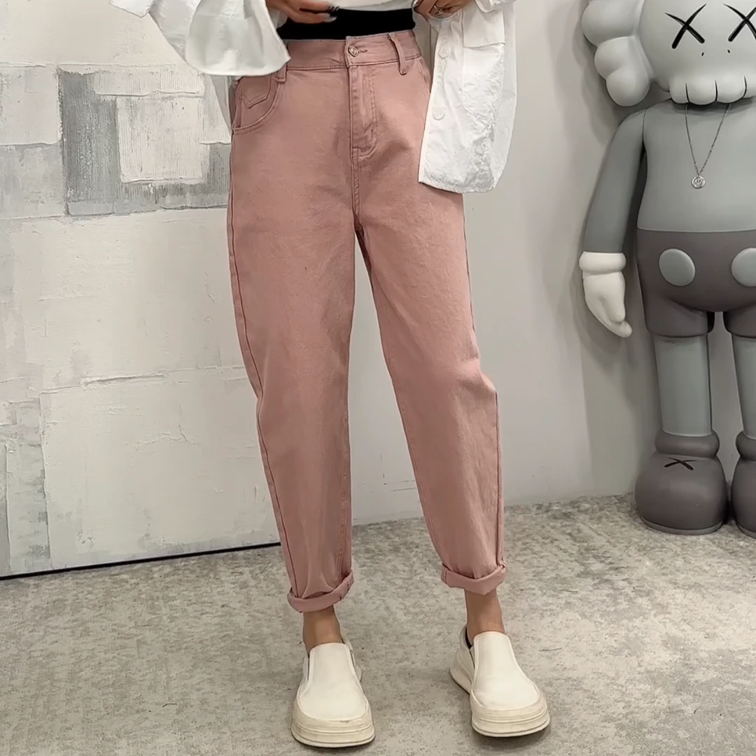 南南大版 高定款牛仔老爹裤显瘦百搭宽松大码休闲简约时尚696116