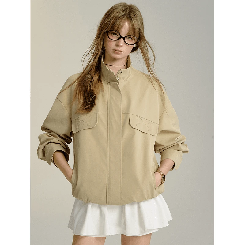 SOMESOWE【王雪糕专属】 立体蝴蝶结休闲外套