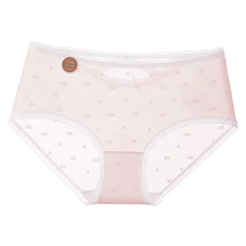 中腰夏季冰皮内裤女无痕性感纯欲7A棉抗菌裆胖mm短裤（三件）