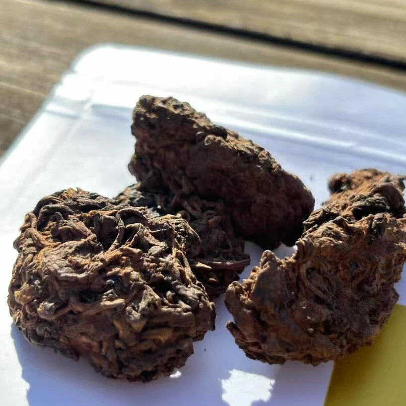 2019年云南普洱茶冰岛老茶头熟茶（散）
