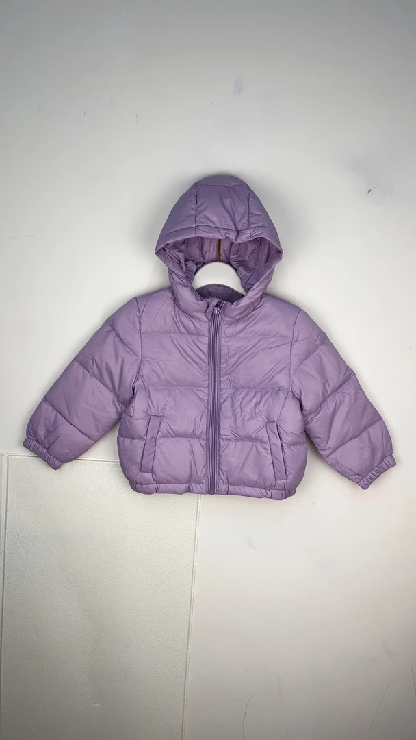 大表哥201-400好衣服儿童女童连帽轻薄加厚纯色小童保暖韩版冬季