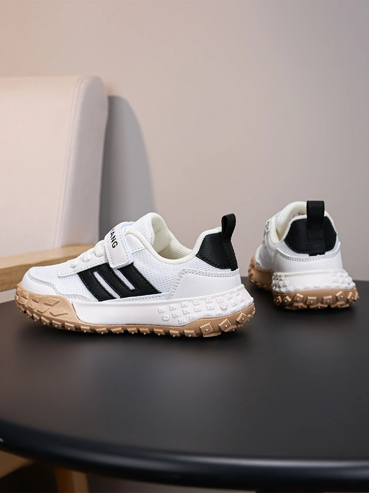 2024秋季新款男童运动网面儿童运动鞋 6-12岁时尚防滑女童跑步鞋