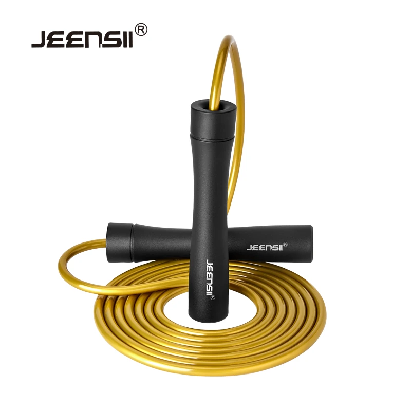 JEENSII杰恩斯 V10系列7mm重力负重跳绳拳击暴汗燃脂健身跳绳pvc