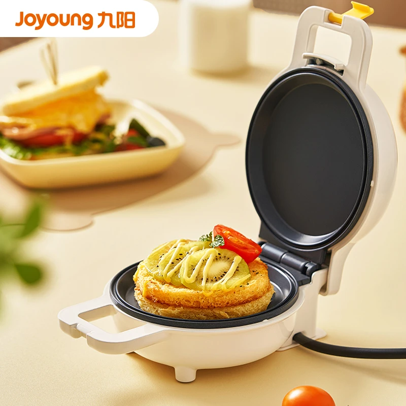 【九阳】三明治机早餐机 白色GK160平面烤盘/黄色GK161华夫格烤盘