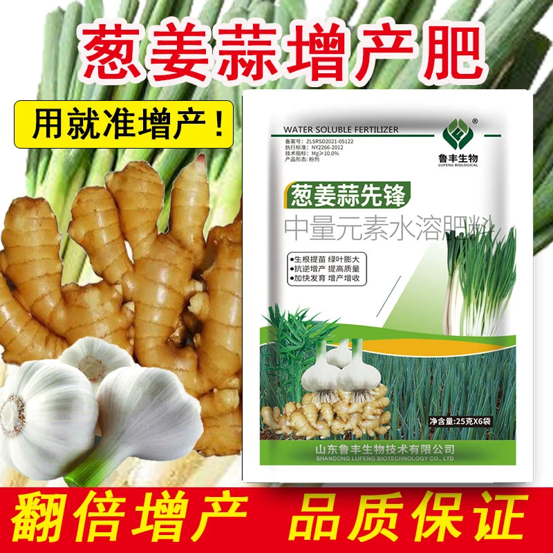 鲁丰肥料葱姜蒜叶面肥促跟壮苗提质增产