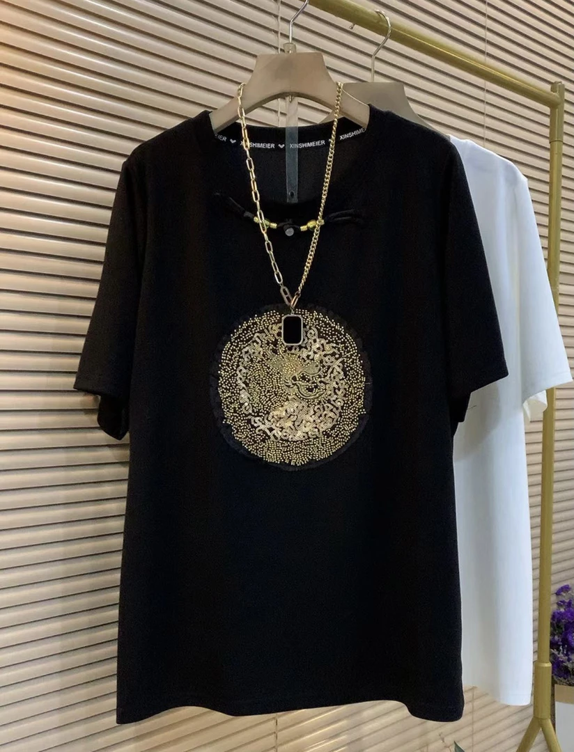 24年欧货时尚遮肉显瘦气质衫