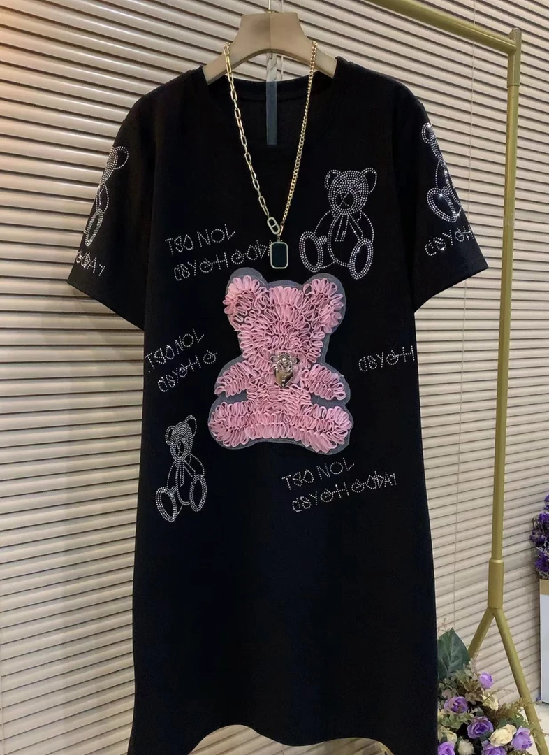 HM显瘦遮肉气质百搭连衣裙宽松连衣裙女装连衣裙大码时尚休闲夏季