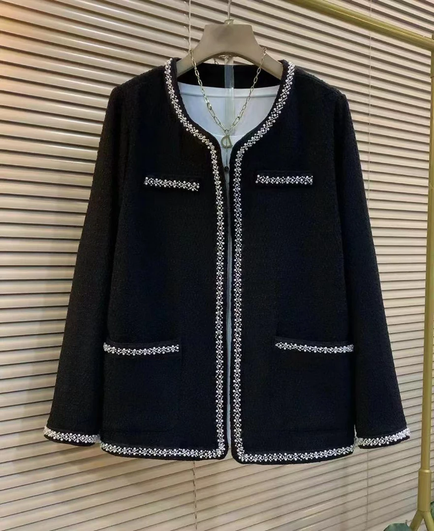 2024年早春新款时尚遮肉显瘦气质外套上衣女外套秋季女外套小香风