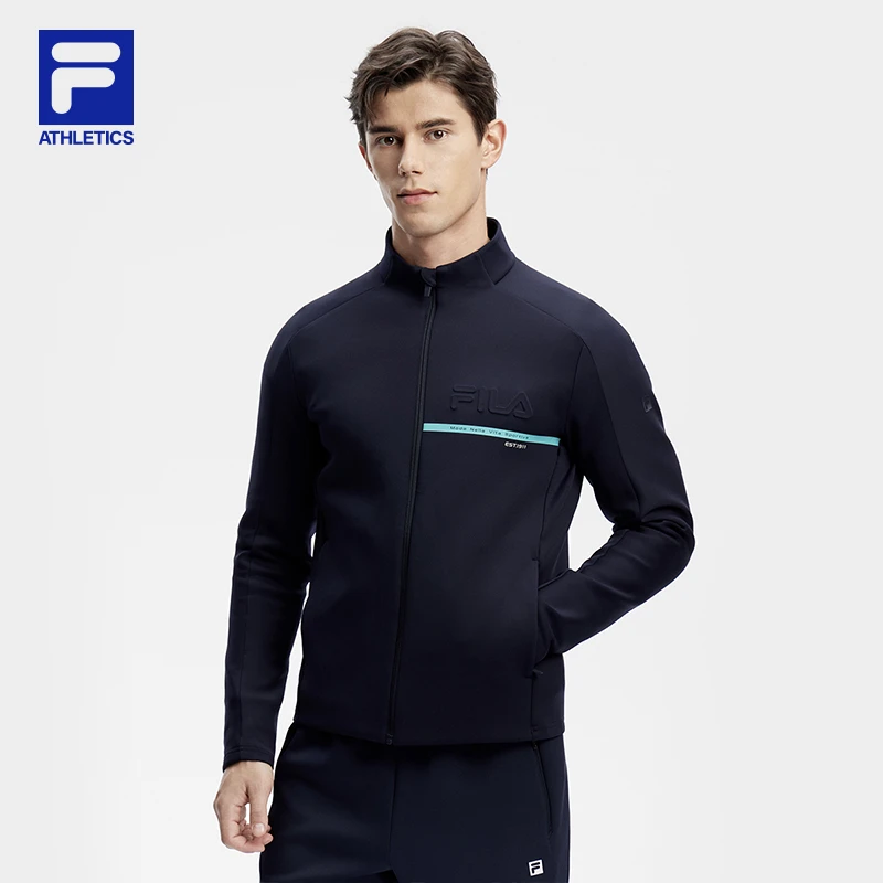 FILA斐乐男士春季【速干弹力立领外套】健身运动上衣A11M411502F