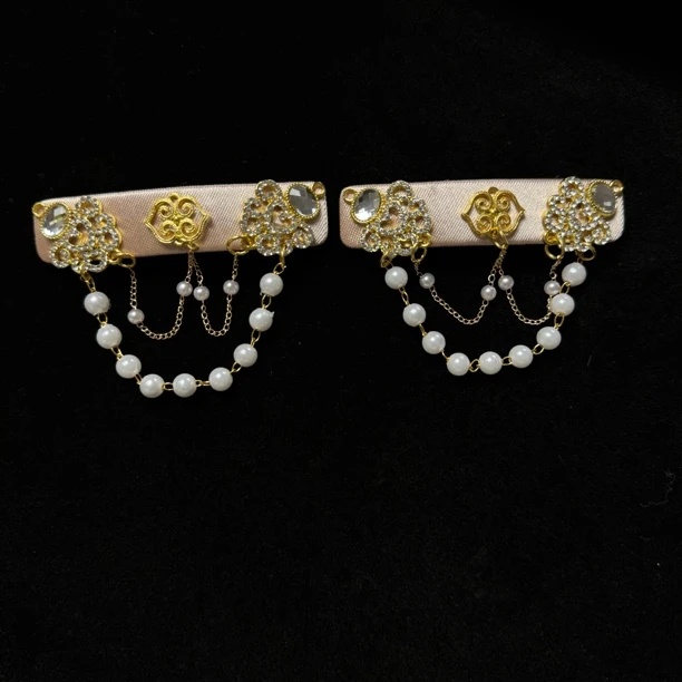 Sunshine服饰 民族风格服配 发卡 一对 香槟色