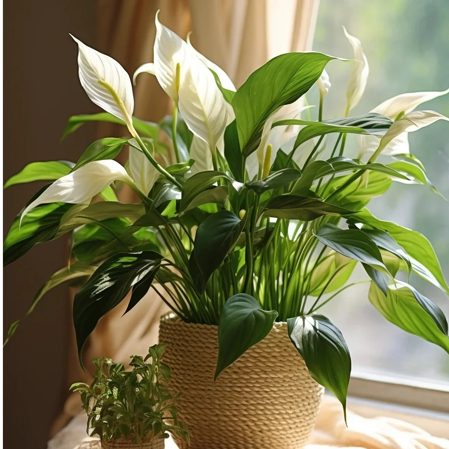 白掌 一帆风顺水培土培室内观花观叶花卉 盆栽绿植 白色庭院耐阴