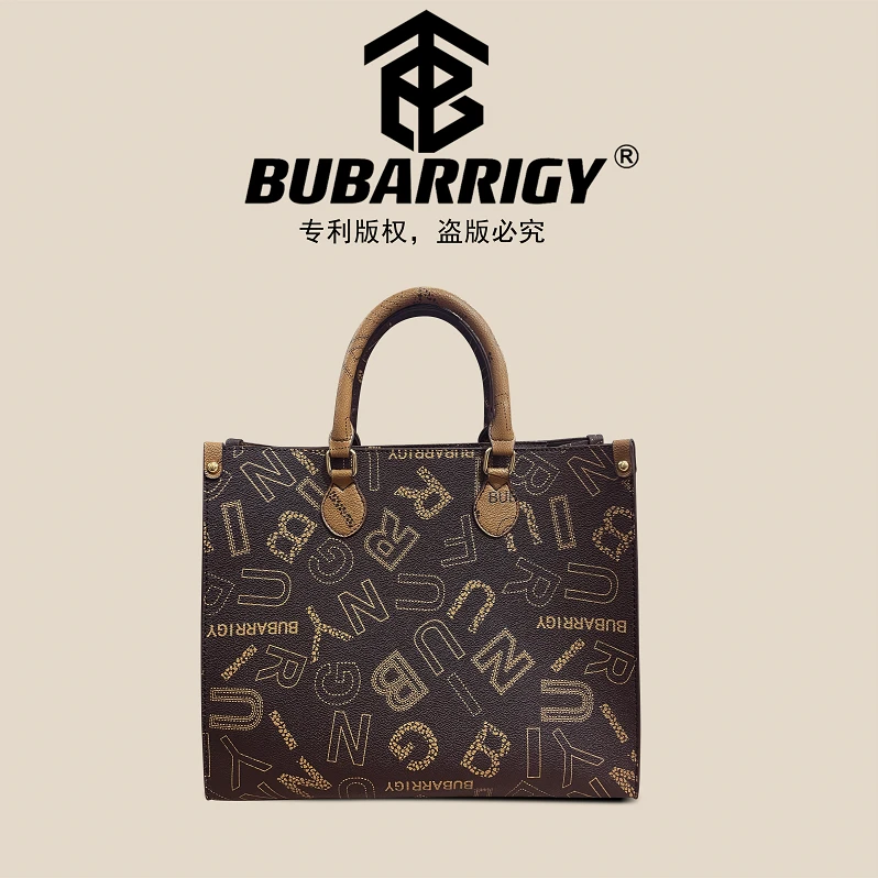 BUBARRIGYF2023新款时尚老花字母大托特时尚百搭经典气质休闲