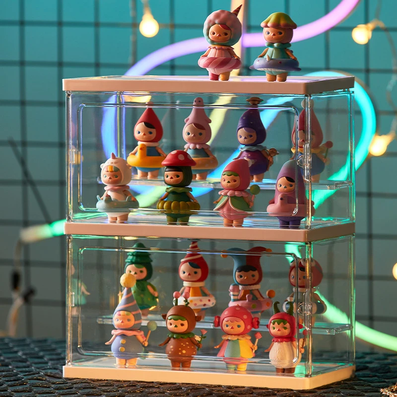 盲盒收纳展示架手办架子透明摆柜亚克力展示盒陈列收藏柜集装箱