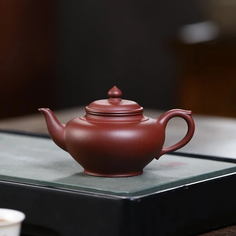 宜兴紫砂壶原矿紫砂紫泥笑樱230cc功夫茶具单壶