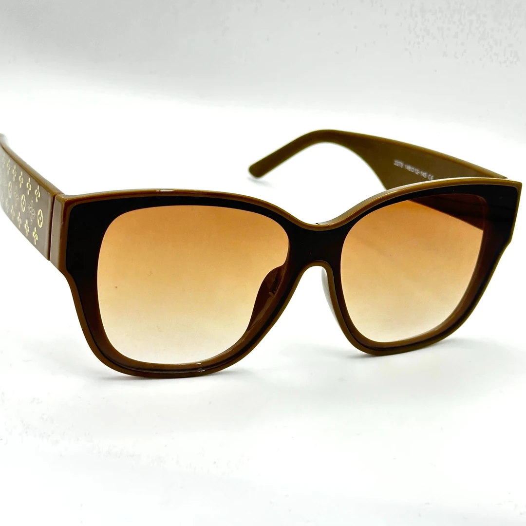 【1144】欧美复古墨镜女高级感圆脸宽边长方形网红防晒太阳眼镜