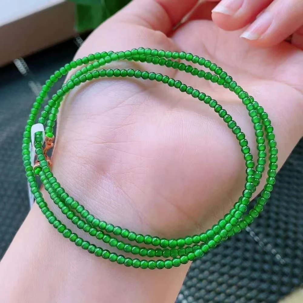 天然翡翠手链未镶嵌