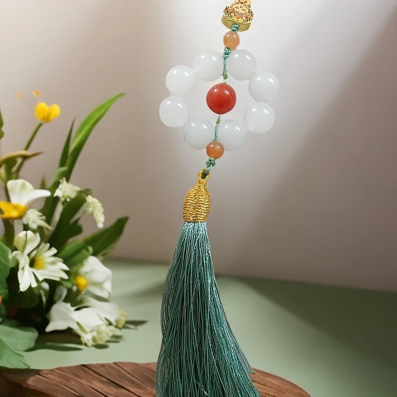 冰飘翠男女士挂件时尚百搭编织纯手工精美9806