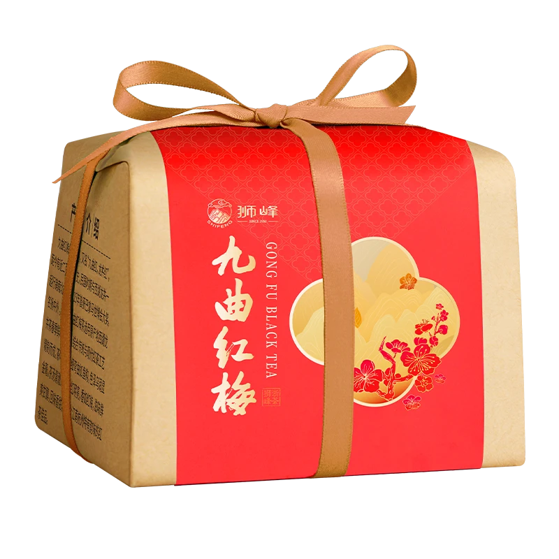 【狮峰牌】 九曲红梅茶叶龙井原料杭州特产红茶特级纸包装200g