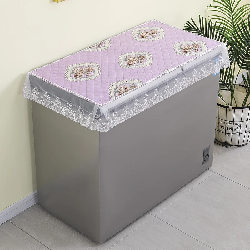 家用冰柜翻盖式加厚防尘盖垫新款长方形冰柜帘冷柜冰柜防尘罩盖布