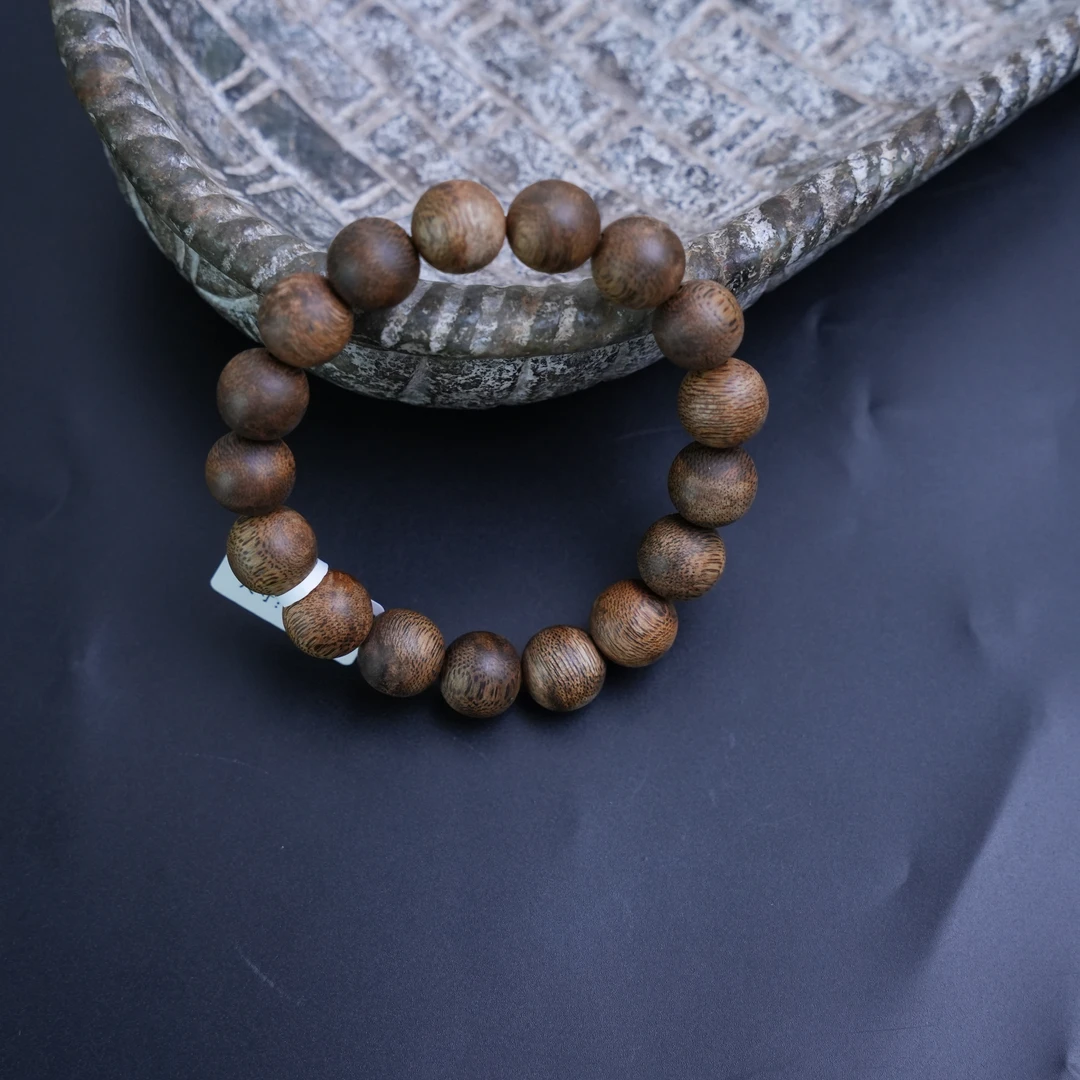 【伽楠壹号】海南绿棋楠圆珠单圈多样性发货精品黄棋楠海南沉香