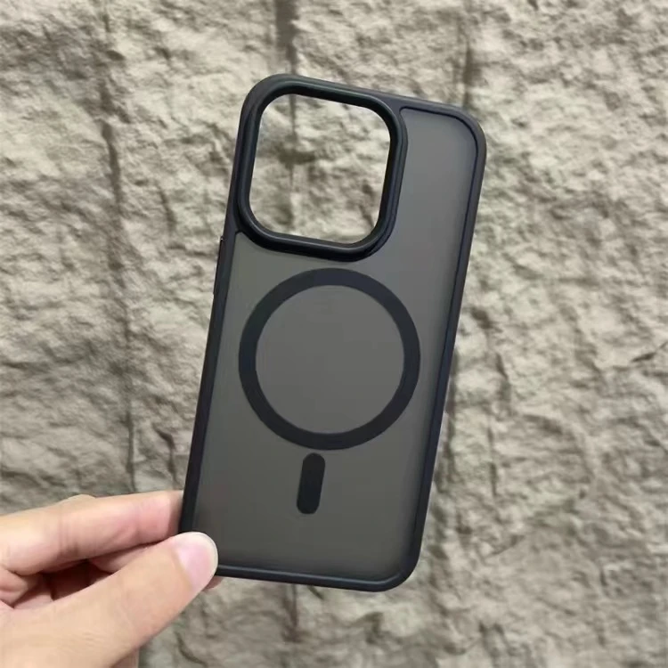 苹果15promax手机壳新款iPhone13磁吸全包防摔12简约磨砂11pro