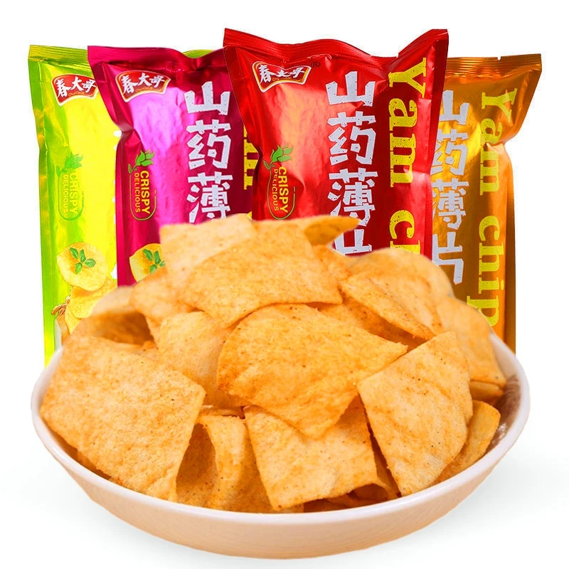 拍一发10包 山药薄片山药片混合口味休闲零食10包aj