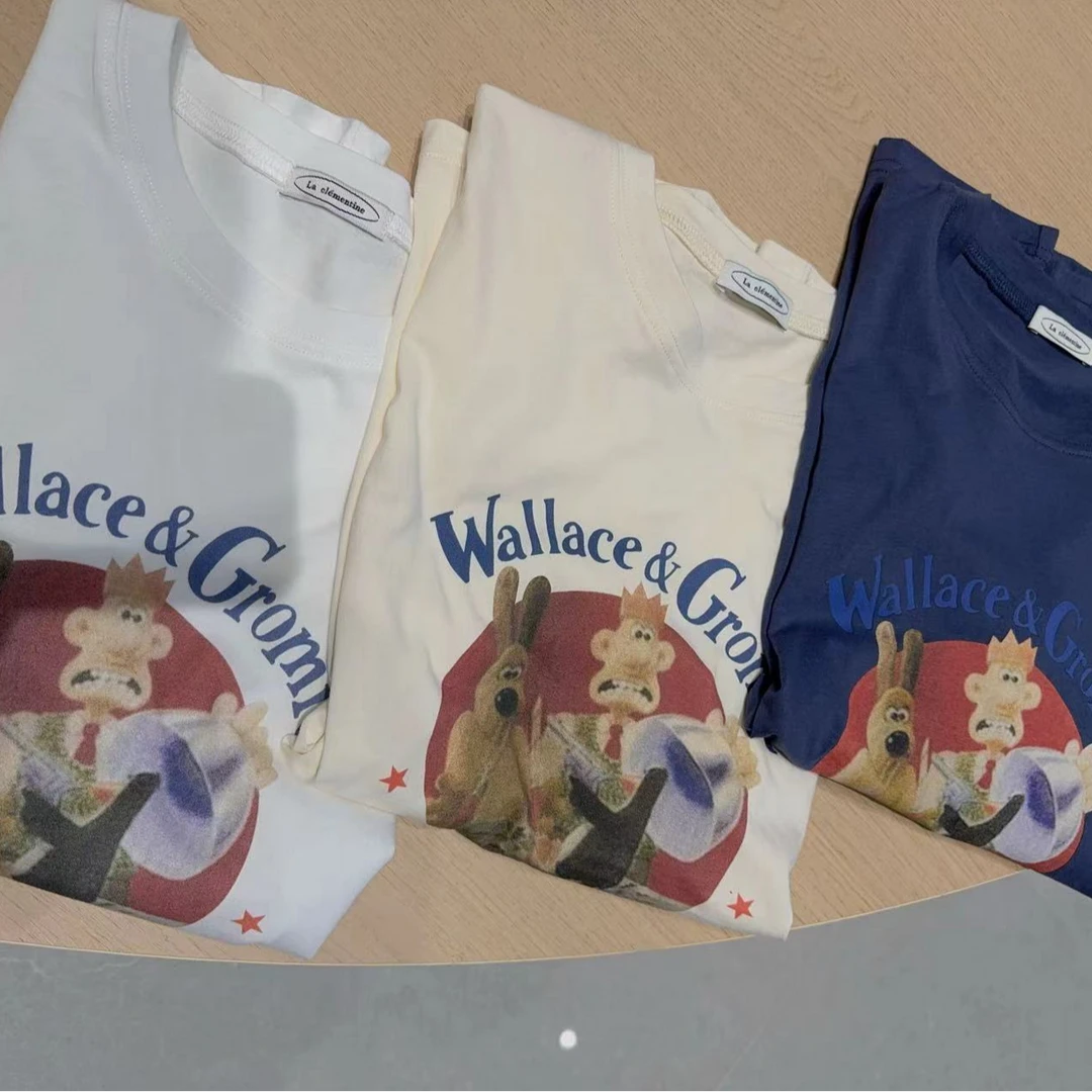 东大门wall卡通动物总动员la短袖T恤