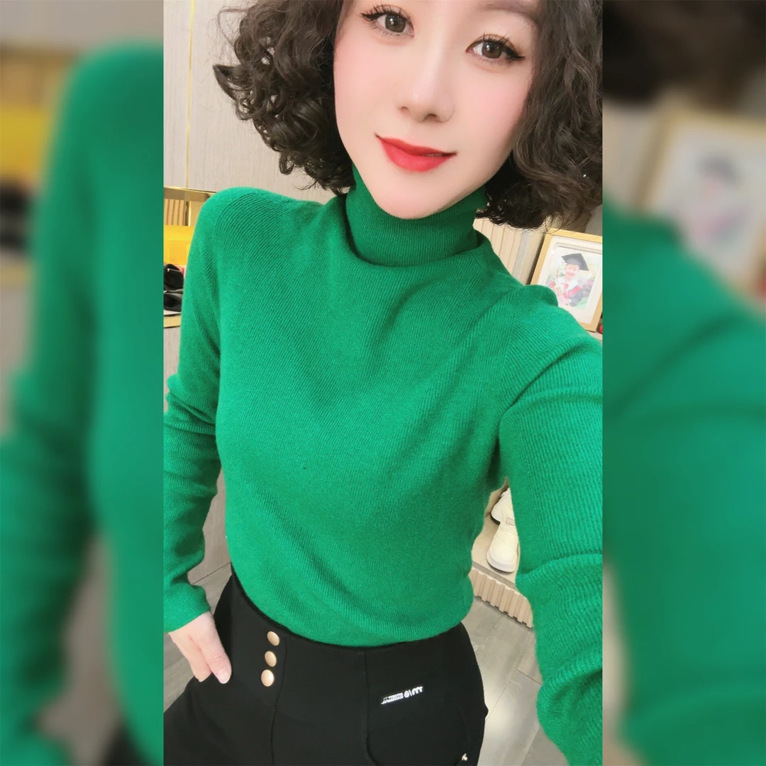 小凤心选｜『高领』无缝一体高档保暖羊毛衫 XF3563