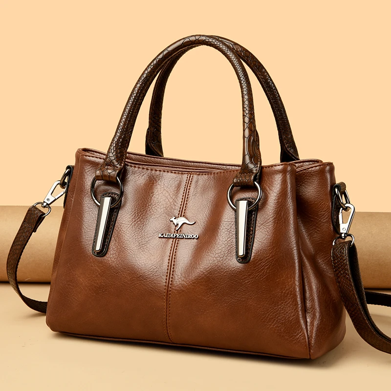 【长29高20宽12】时尚百搭大容量手提单肩斜挎女包SM黄色8195