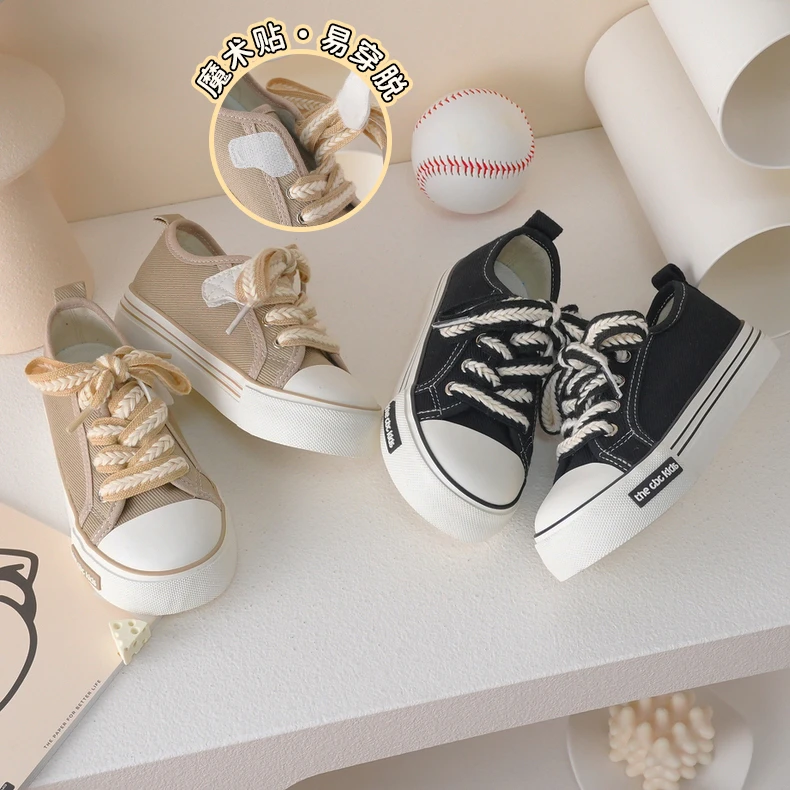 捡漏儿童帆布鞋23156 春秋新款男童女宝时尚休闲百搭宝宝透气软底