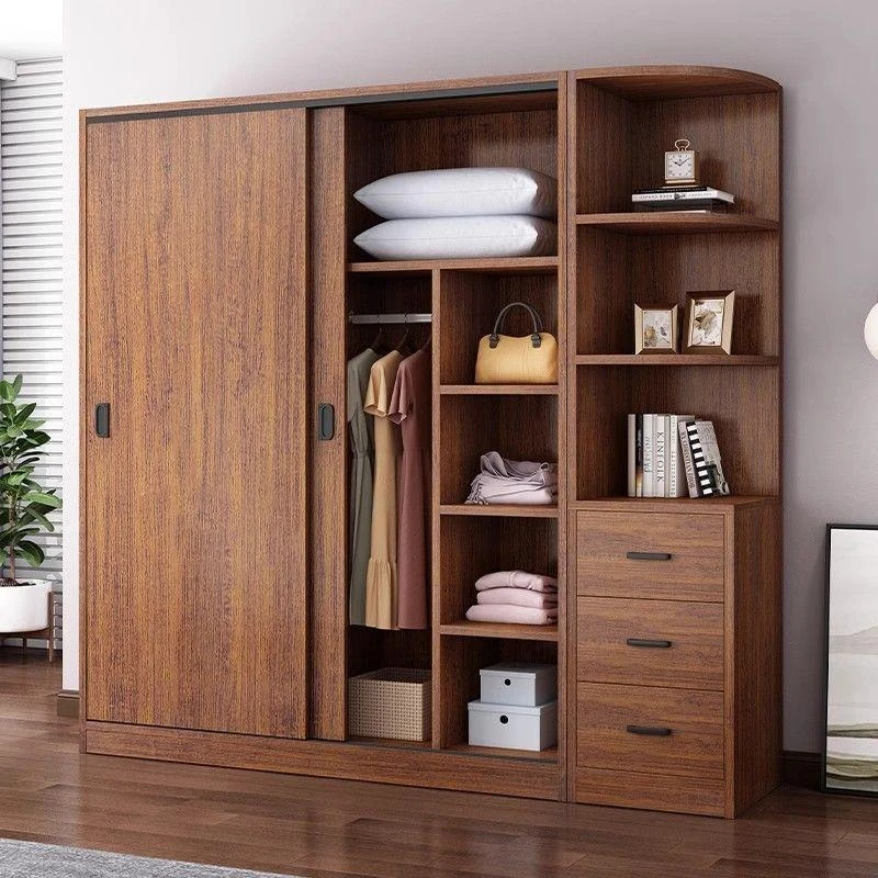 衣柜家用卧室木质推拉门儿童衣橱出租房屋用经济型简易小户型柜子