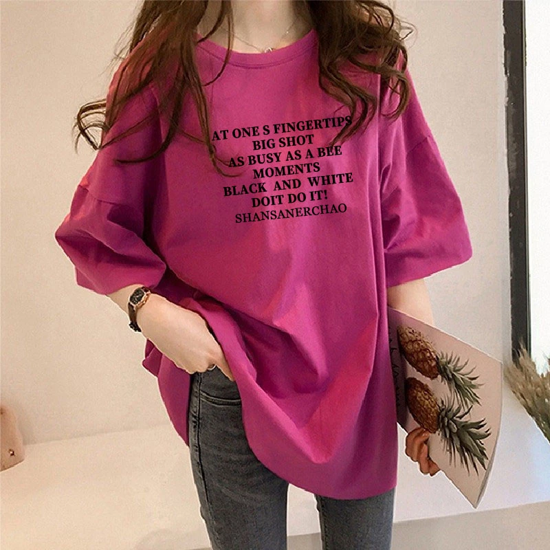 短袖t恤女中长款遮屁股欧货大版设计感洋气减龄休闲胖mm大码女装