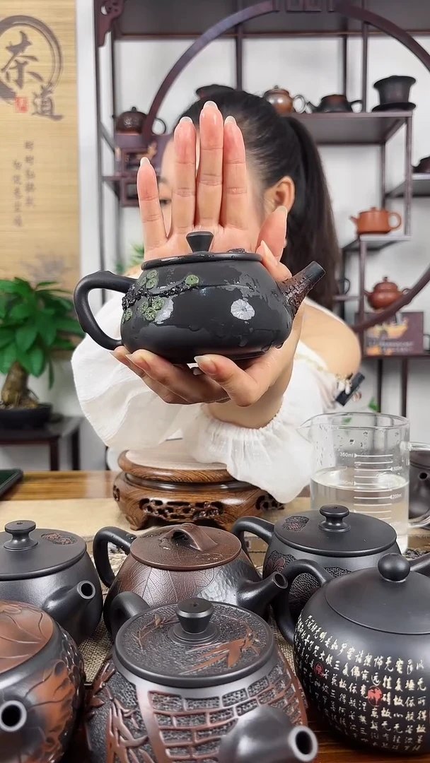 【闪购商品】壶球孔 根艺石瓢壶 可提可转