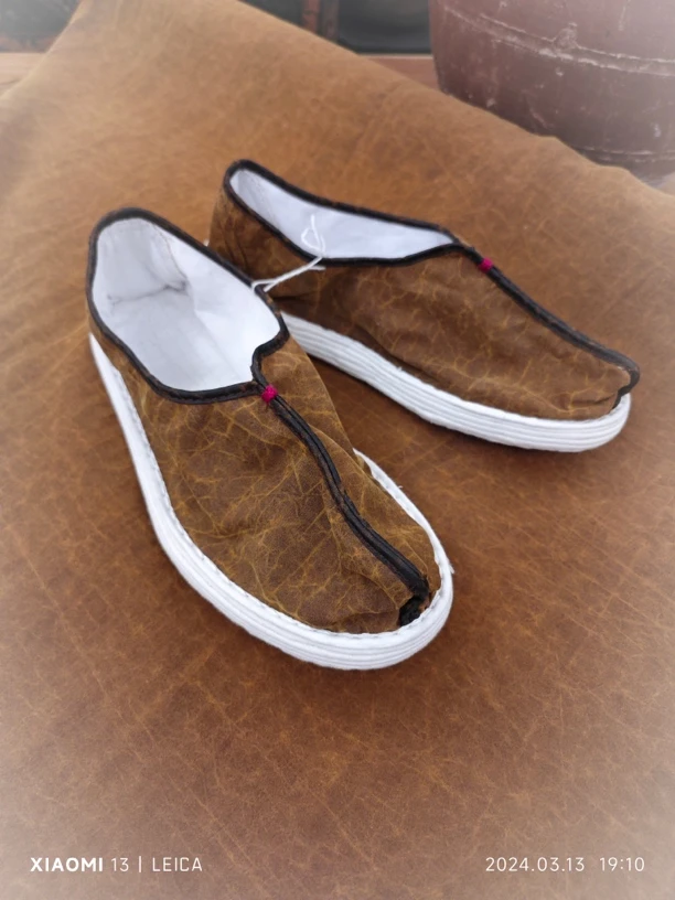 【雨点.知新中式代拍链接】纯手工黑色运动休闲鞋子传统古风中国风