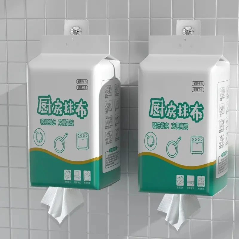 【外贸品质】悬挂式厨房抹布一次性强力去污干湿两用清洁厨房专用纸