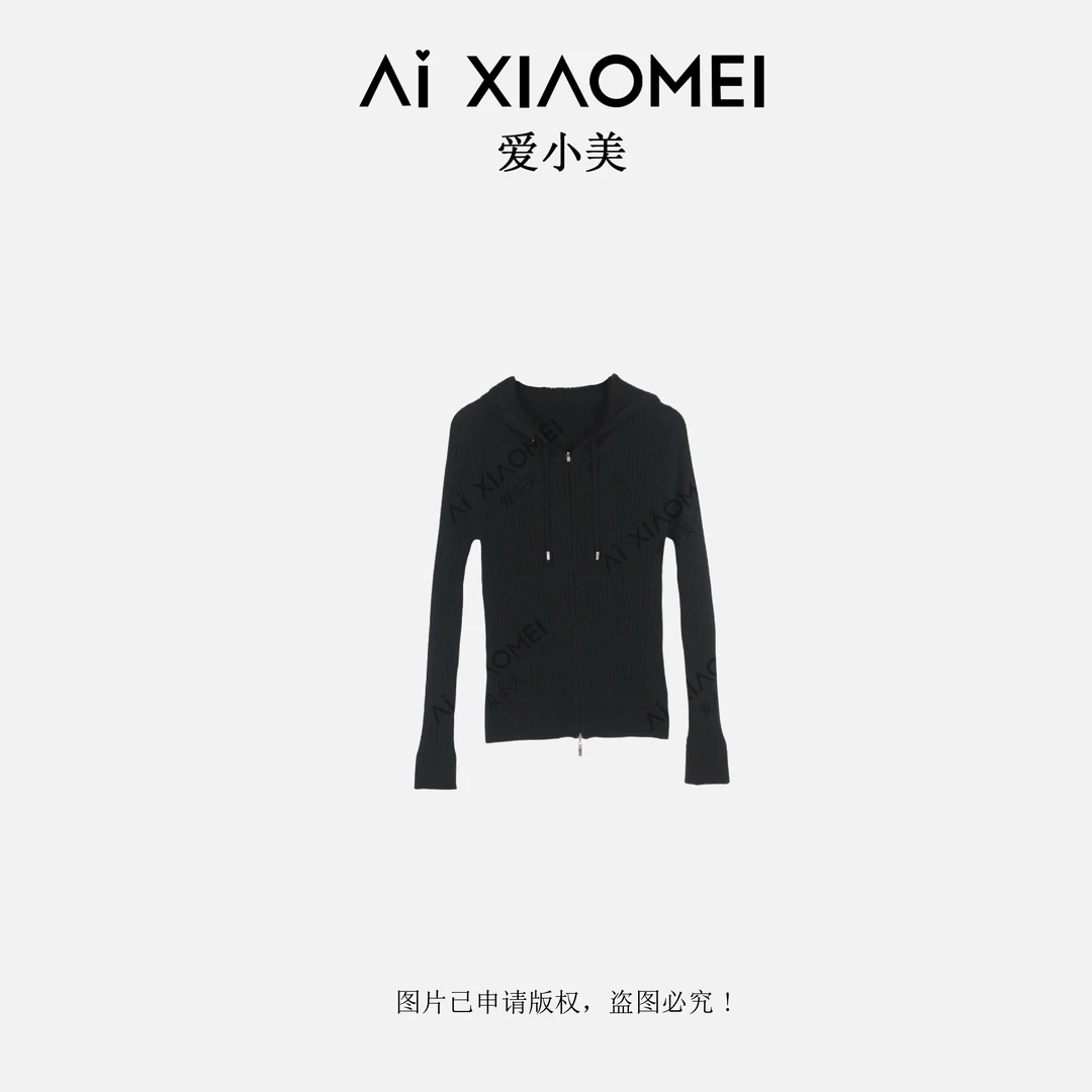 Aixiaomei/爱小美【小美的礼物】百搭连帽毛衣上衣SY-1691