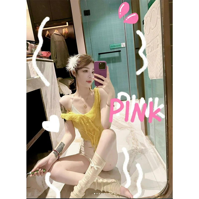 清凉一夏  多巴胺穿搭冰丝针织背心女内搭小吊带高腰紧身短裤热裤