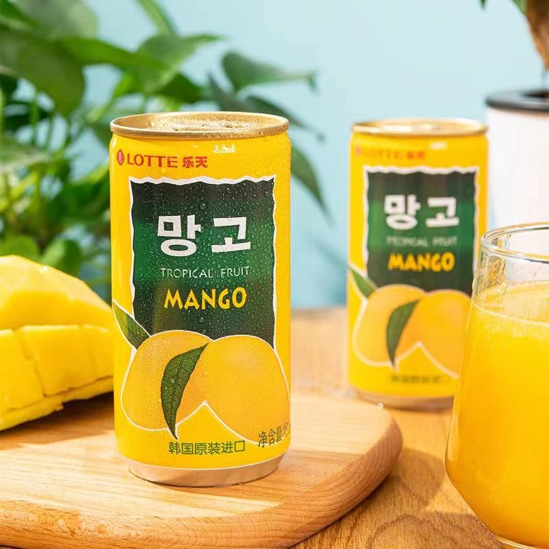 韩国原装进口网红饮料整箱LOTTE乐天芒果汁饮品180ml*1瓶尝鲜装