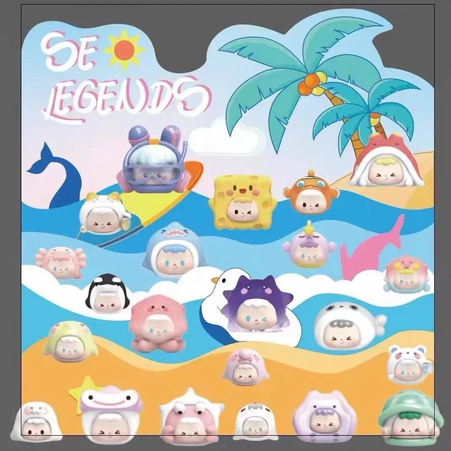 【现拆】ZOZO左左二代海洋奇遇系列萌粒迷你盲盒摆件男生女生