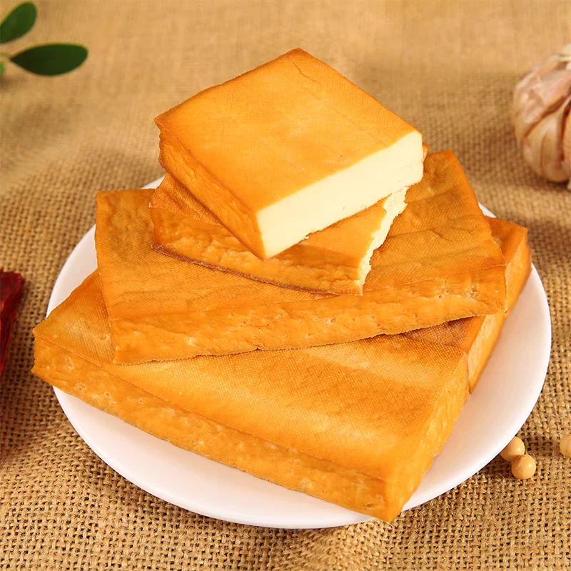 湘西腊豆干湖南烟熏豆腐片地方特产万坪干豆腐薄片无盐腊肉配菜