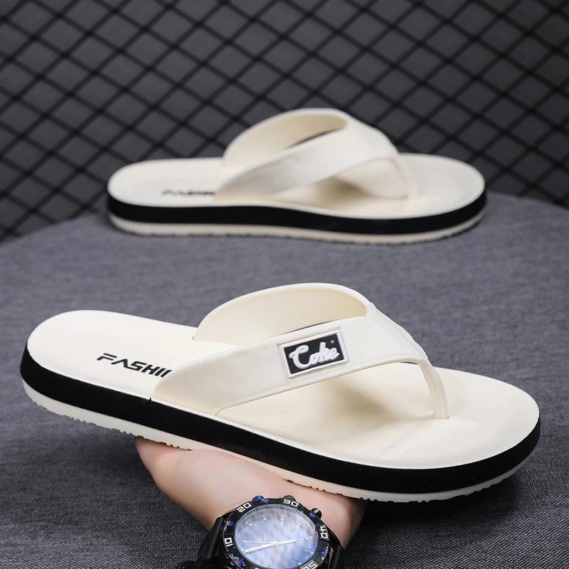 2025男士拖鞋网红时尚休闲软底耐磨个性夹脚百搭户外清凉人字拖