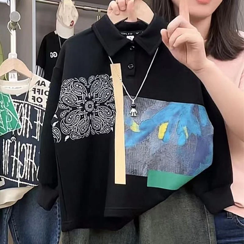 男童秋装炸街牛仔套装2023潮新款大儿童宽松男孩春秋帅气两件套