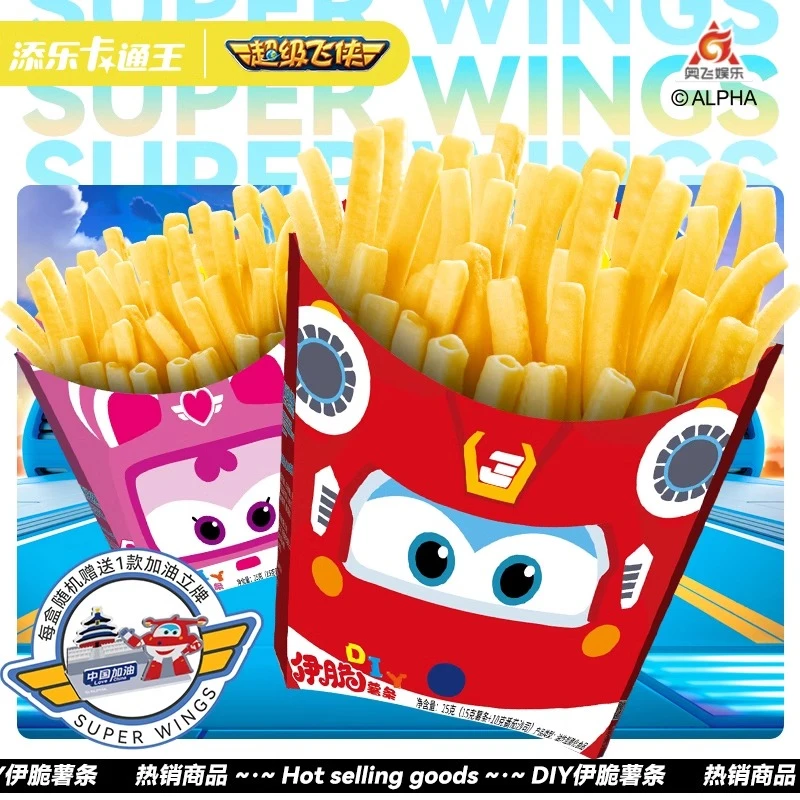 添乐卡通王伊脆超级飞侠薯条零食小吃