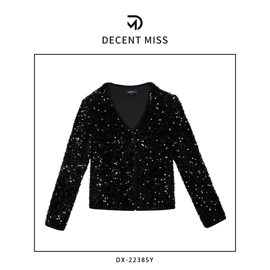 Decent miss 高级手工珠片时尚上衣DX-2238SY小香风